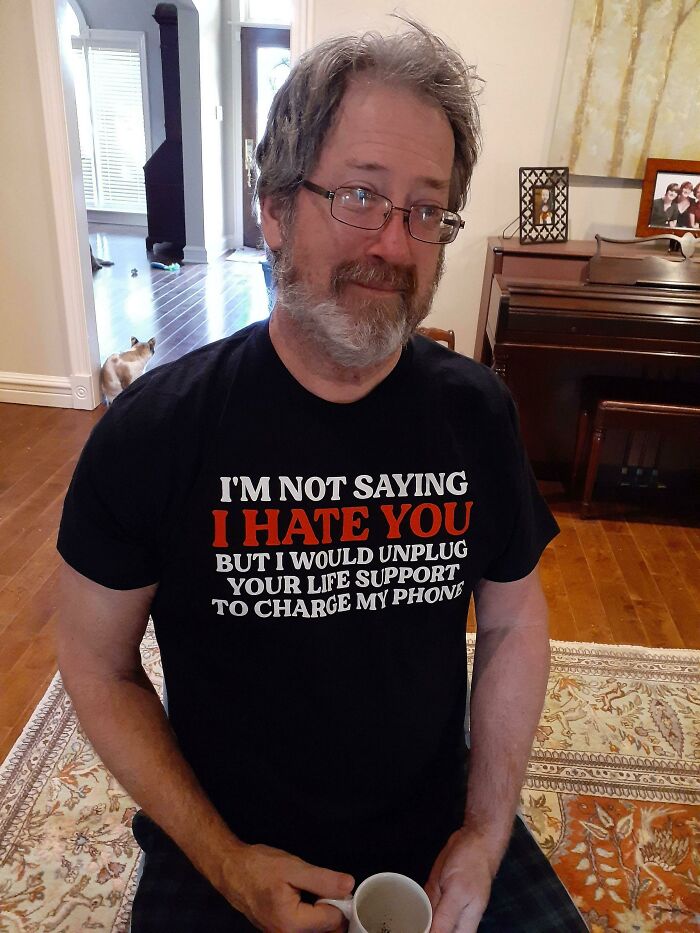 My 12-Year-Old Picked This Shirt Out For Her Papaw For Christmas. He's So Proud To Wear It!