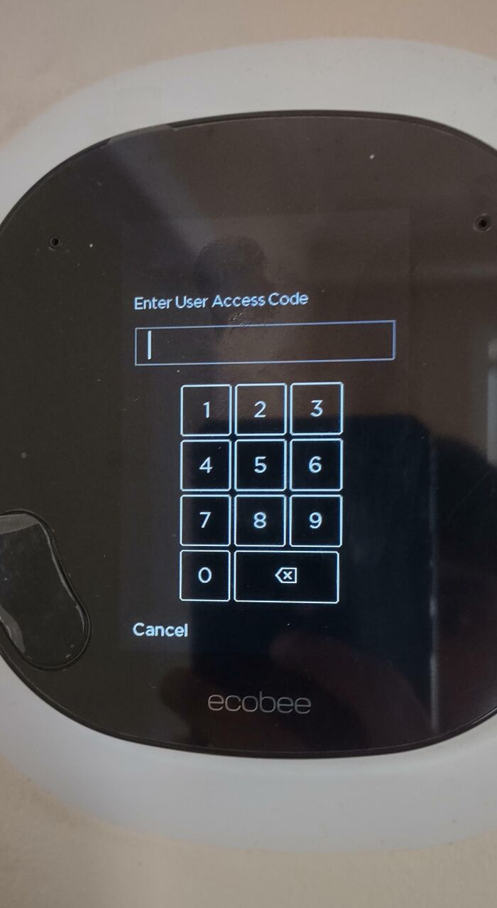My Father Set A Password. To The Freakin' Thermostat