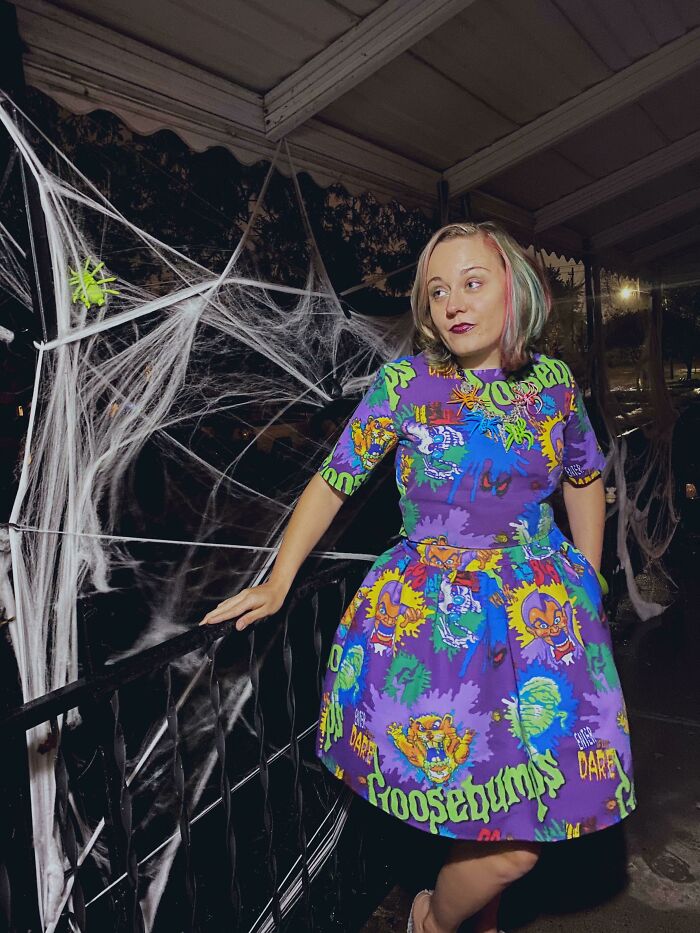 I Made A Goosebumps Skirt And Shirt Set From Some Bed Sheets