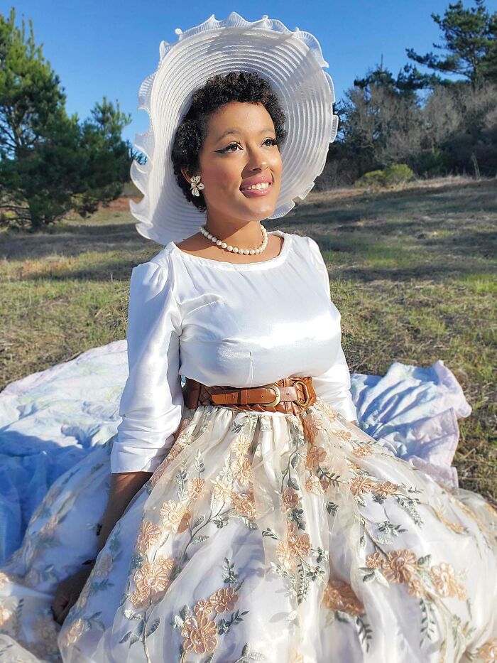 Made This Beautiful Vintage Dress For My Engagement Photos And Just A Mini Shoot! Aiming To Make My Entire Wardrobe To Be Vintage