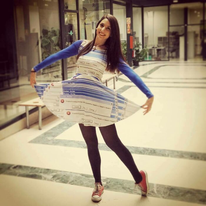 I Made A Dress Out Of A Famous Windows XP Error