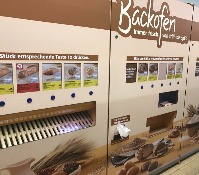 A Supermarket I Visited In Germany Has A Bread Dispenser