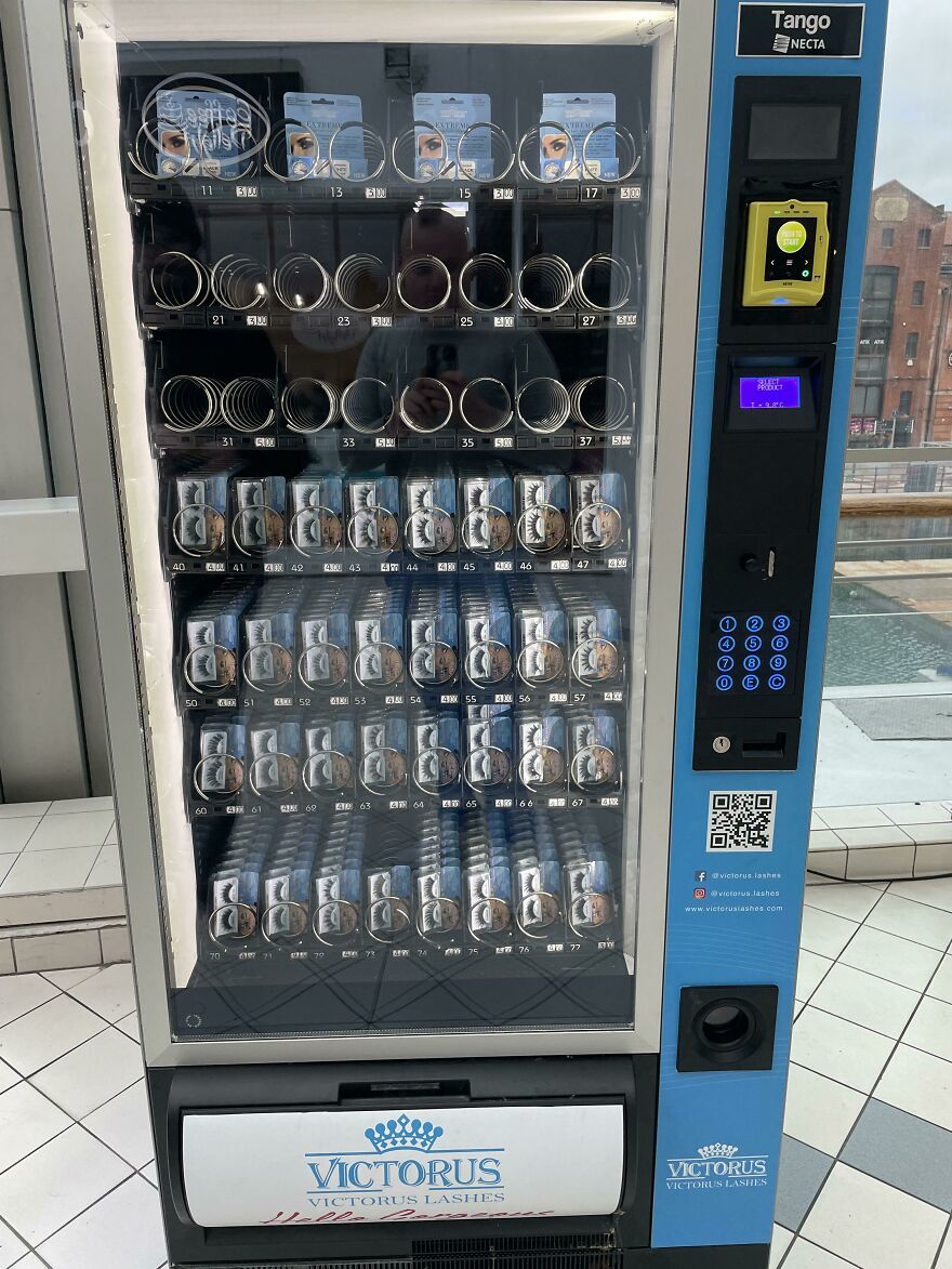 Just Spotted An Eyelash Extension Vending Machine In Hull, U.k.