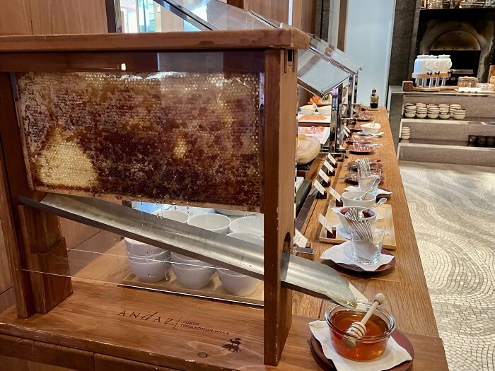 Honey Dispenser At A Hotel In Japan