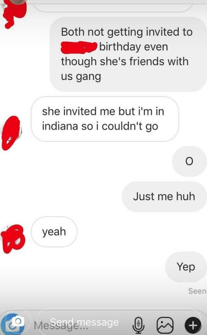 I Thought I Wasn't The Only One Not Invited