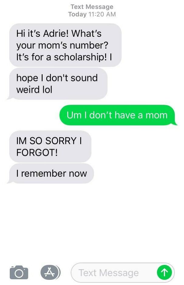 An Old Friend From High School Asks A Weird, Personal Question An Old Friend From High School Asks A Weird, Personal Question