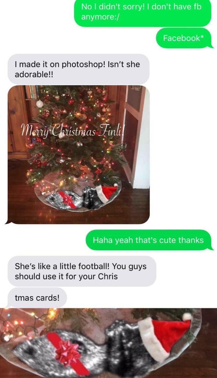 My Aunt Decorated My Unborn Daughter For Christmas. I’m Not Sure If I Want To Laugh Or Cry