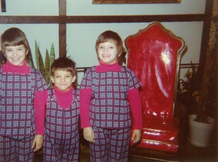 My Brother Had His Arms Around Us, Making It Look Like He Has No Arms