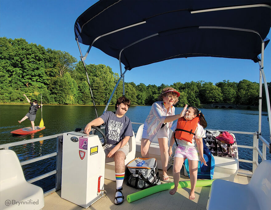 An Awkward Photoshopped Family Calendar For The Year 2023 Of Me, Myself, And I