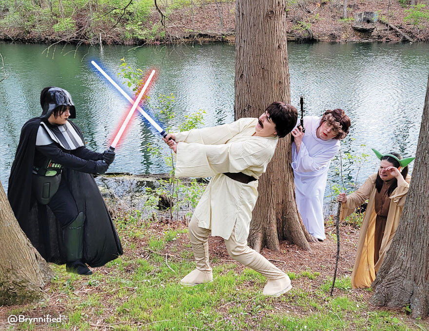 An Awkward Photoshopped Family Calendar For The Year 2023 Of Me, Myself, And I