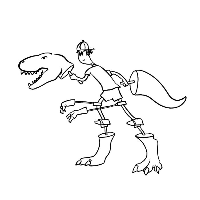 A Challenge Is Made To Twitter Users, Where A Dinosaur Should Be Completed By Proving That The A.i. It's Not Necessary (30 Pics)