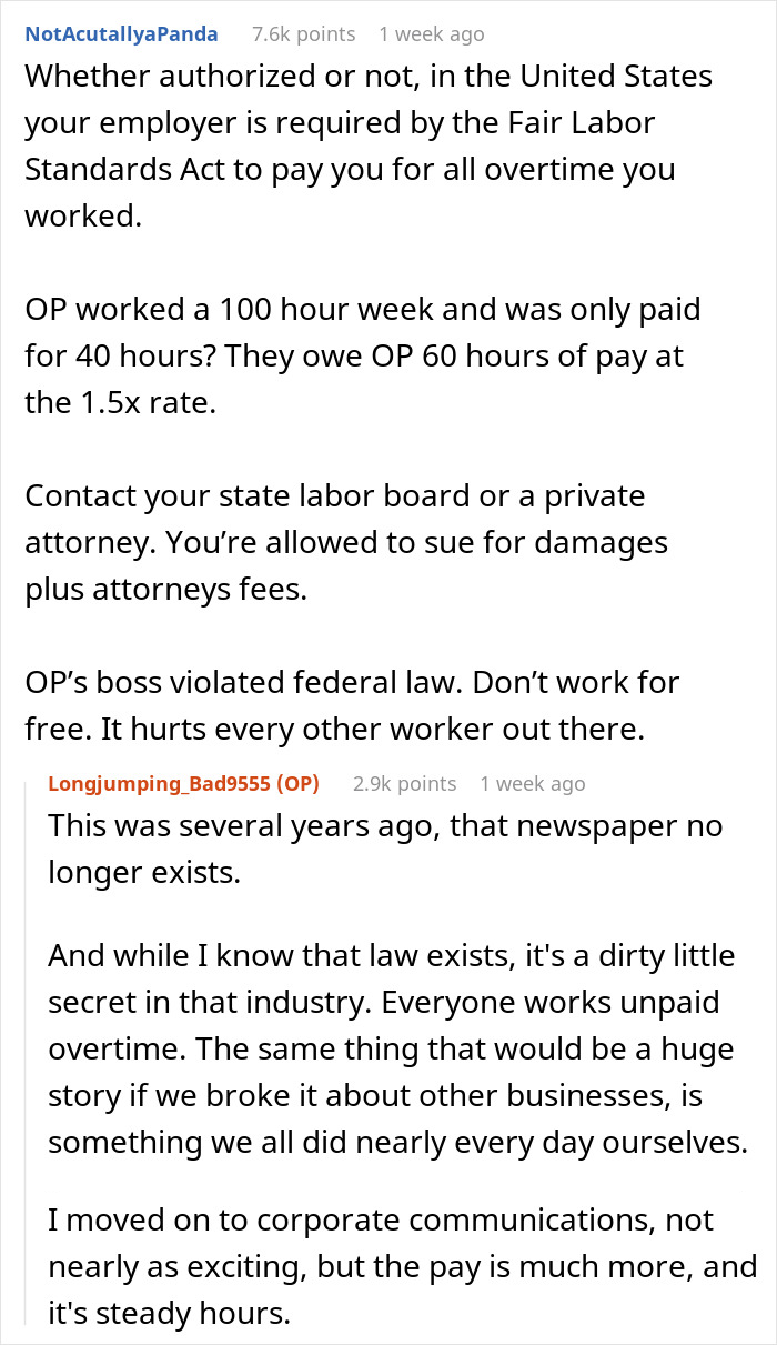 Boss Refuses To Pay This Journalist Overtime, Regrets It When They Start Working Only Paid Hours