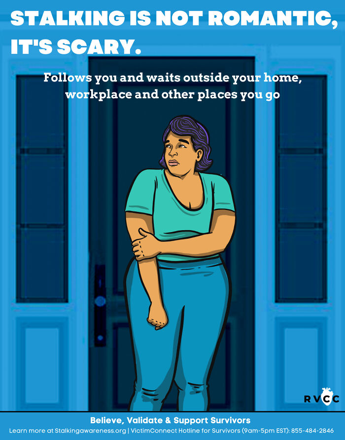 8 Illustrations That Demonstrate What Stalking Looks Like