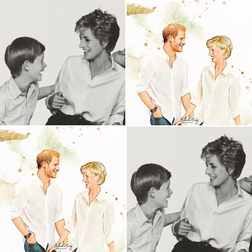 What If Princess Diana Was Alive? Artist Makes Emotional Portraits If This Were Real (24 Pics)
