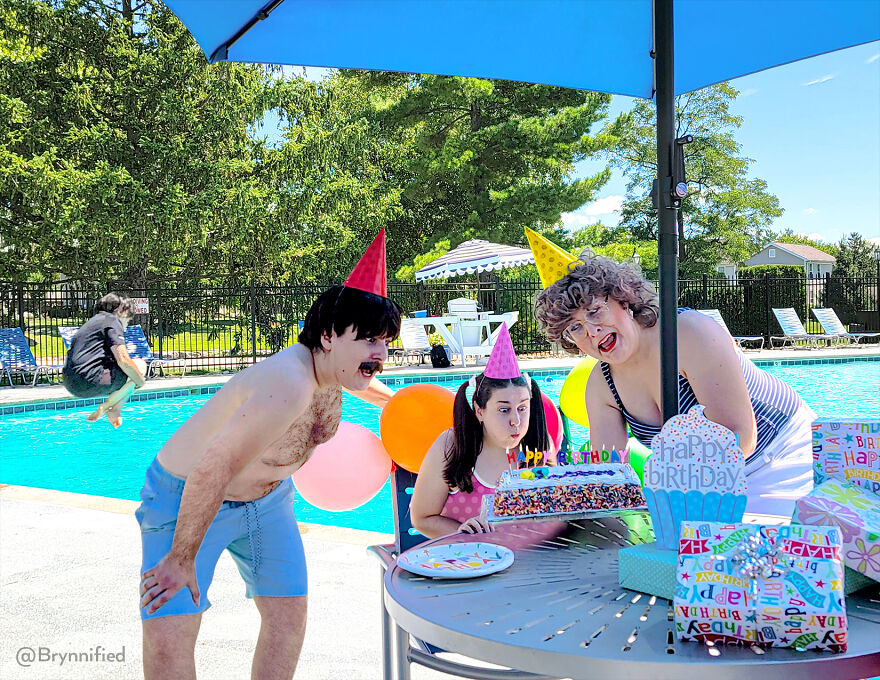 An Awkward Photoshopped Family Calendar For The Year 2023 Of Me, Myself, And I