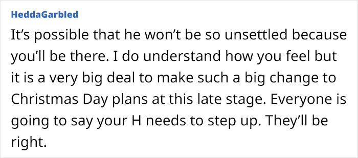 Mom Asks If She's Being Unreasonable For Thinking About 'Canceling Christmas' At Her In-Laws, So As To Not Disrupt Son's Daily Routine