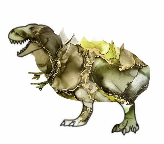 A Challenge Is Made To Twitter Users, Where A Dinosaur Should Be Completed By Proving That The A.i. It's Not Necessary (30 Pics)