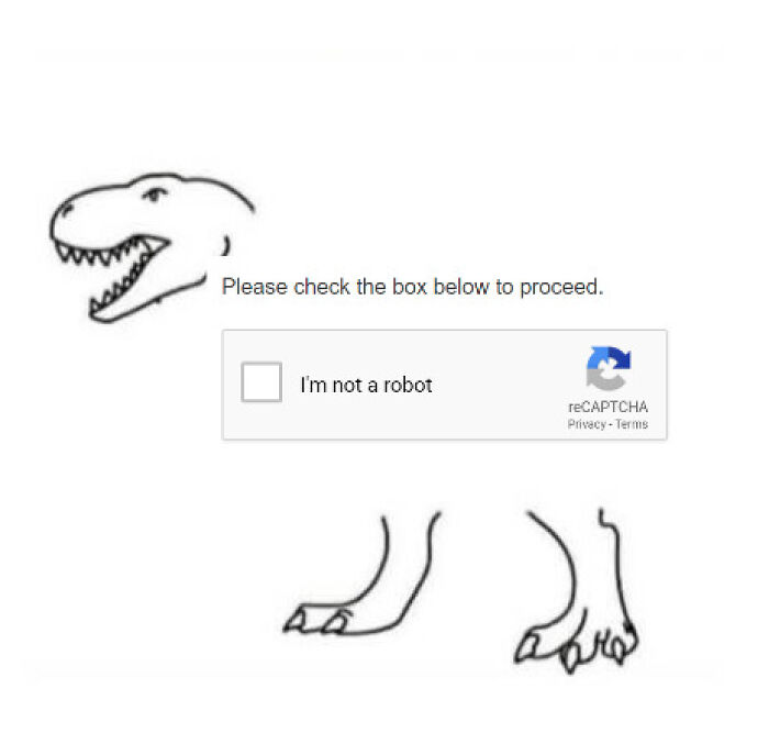 A Challenge Is Made To Twitter Users, Where A Dinosaur Should Be Completed By Proving That The A.i. It's Not Necessary (30 Pics)