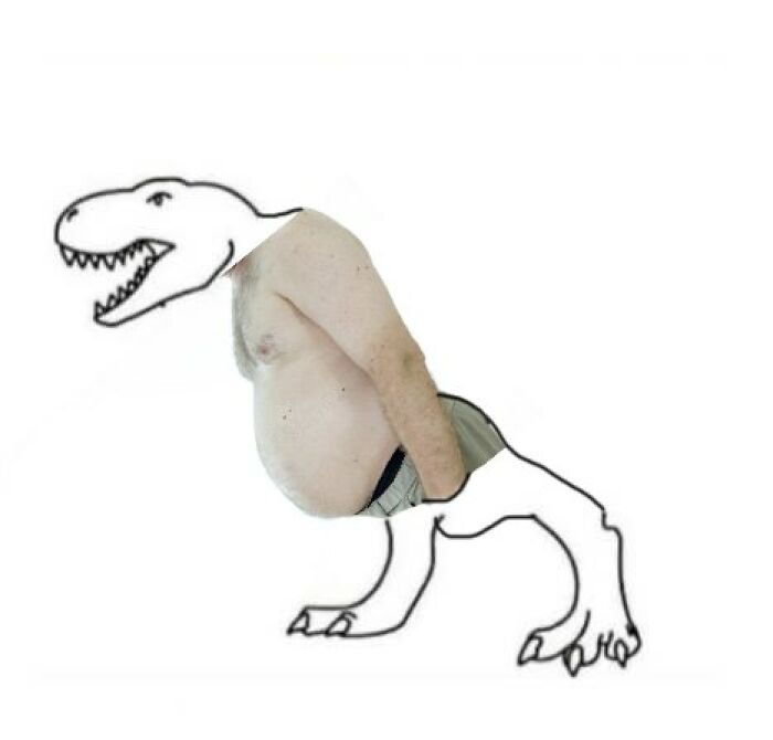 A Challenge Is Made To Twitter Users, Where A Dinosaur Should Be Completed By Proving That The A.i. It's Not Necessary (30 Pics)