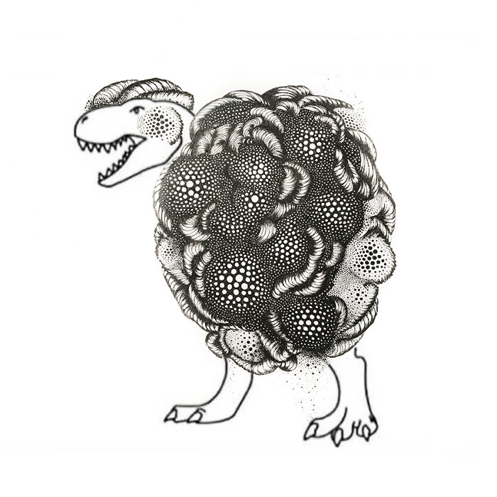 A Challenge Is Made To Twitter Users, Where A Dinosaur Should Be Completed By Proving That The A.i. It's Not Necessary (30 Pics)