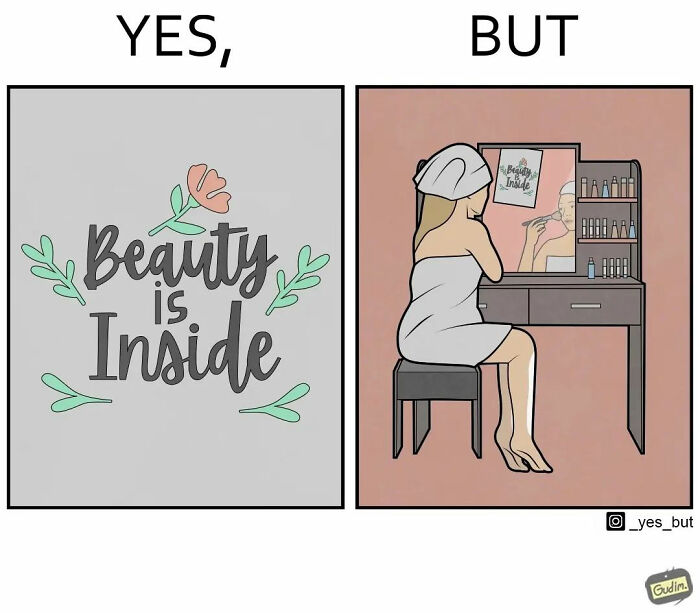 Artist Criticizes Our Society By Showing Two Different Sides Of The Same Story (25 New Comics)