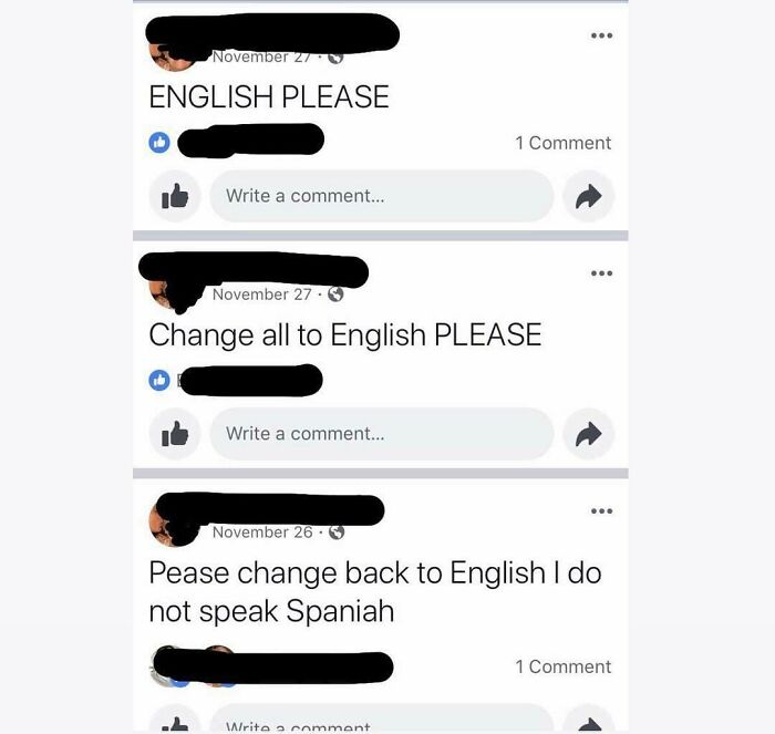 Please No More Spanish