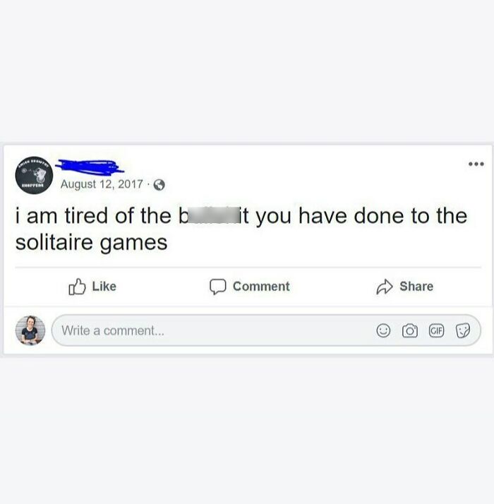 Grandpas Not Having It With Solitaire Rn. Smh