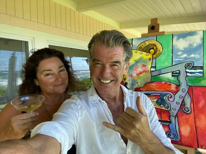 Pierce Brosnan And Keely Shaye Smith