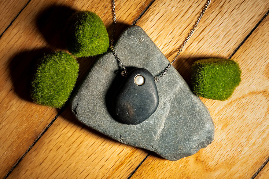 River Stone From The Mississippi And Pearl (Not Resin)