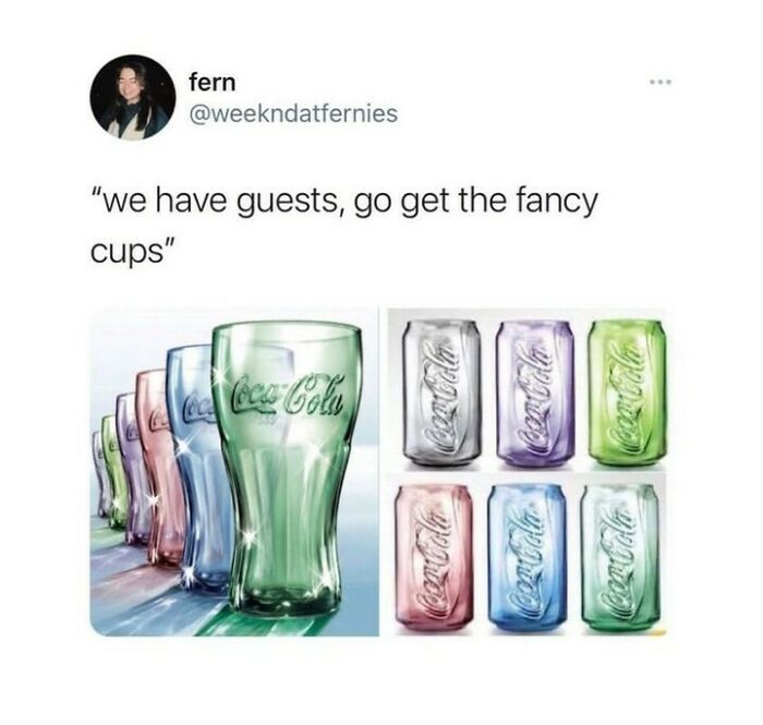 Colorful Coca-Cola cans and glasses representing a unique Irish lifestyle moment from meanwhile in Ireland.