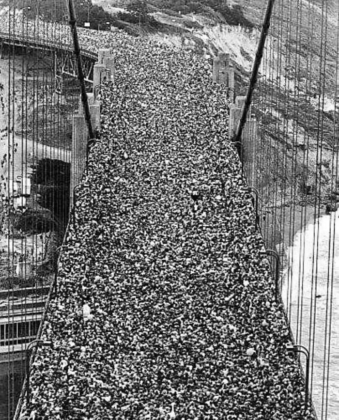 The Golden Gate Bridge Opens To The Public For The First Time, May 27, 1937