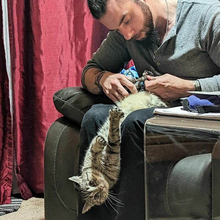 Trimming Thayla's Nails Can Be An Interesting Process