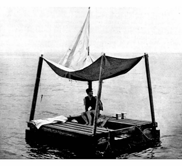 Poon Lim Was A Chinese Sailor Who Survived 133 Days Alone On A Raft At Sea By Fishing, Drinking Bird Blood And Killing A Shark With A Jug Of Water