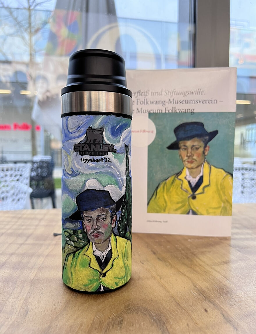 Portrait Of Armand Roulin X Wheat Field With Cypresses