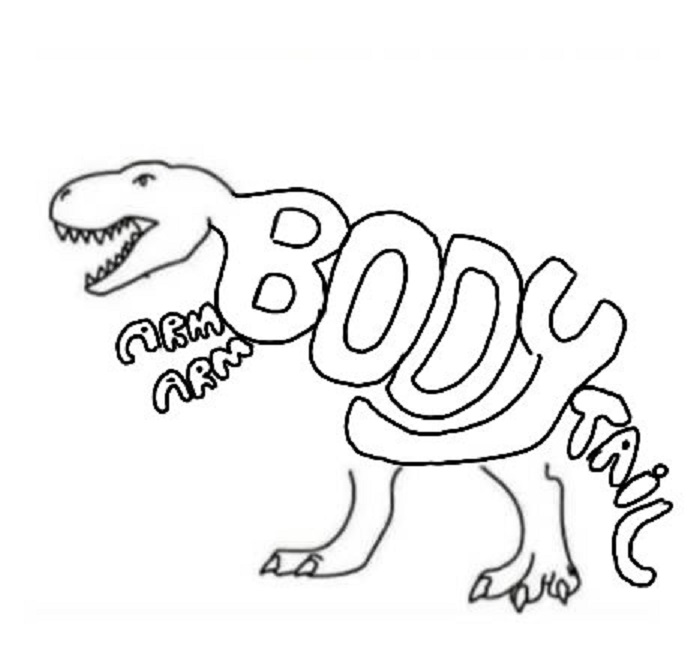 A Challenge Is Made To Twitter Users, Where A Dinosaur Should Be Completed By Proving That The A.i. It's Not Necessary (30 Pics)