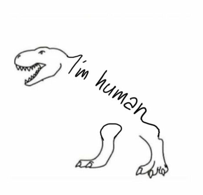 A Challenge Is Made To Twitter Users, Where A Dinosaur Should Be Completed By Proving That The A.i. It's Not Necessary (30 Pics)