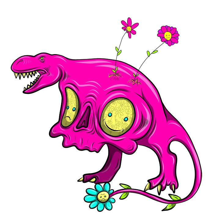 A Challenge Is Made To Twitter Users, Where A Dinosaur Should Be Completed By Proving That The A.i. It's Not Necessary (30 Pics)