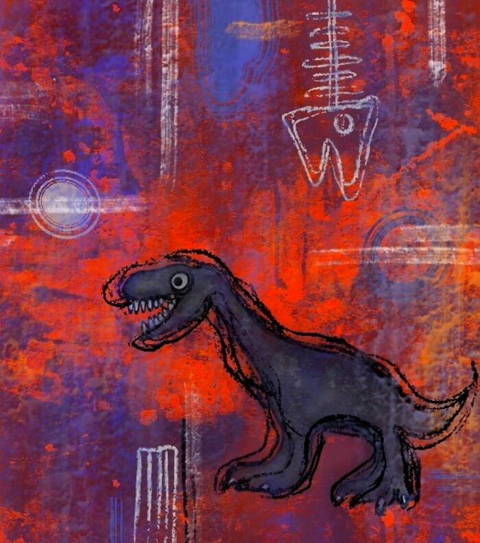 A Challenge Is Made To Twitter Users, Where A Dinosaur Should Be Completed By Proving That The A.i. It's Not Necessary (30 Pics)