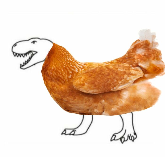 A Challenge Is Made To Twitter Users, Where A Dinosaur Should Be Completed By Proving That The A.i. It's Not Necessary (30 Pics)