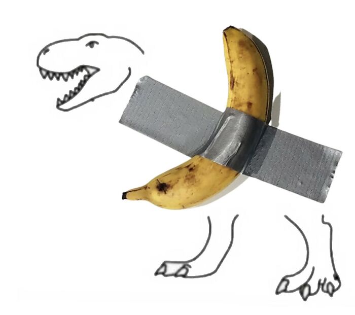 A Challenge Is Made To Twitter Users, Where A Dinosaur Should Be Completed By Proving That The A.i. It's Not Necessary (30 Pics)