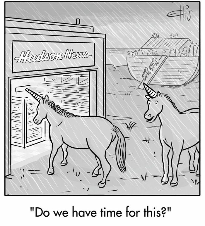 Funny One-Panel Comics By Ellis Rosen With A Sudden Twist