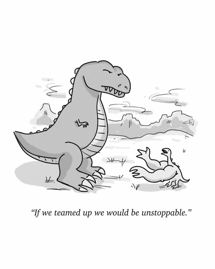 Funny One-Panel Comics By Ellis Rosen With A Sudden Twist