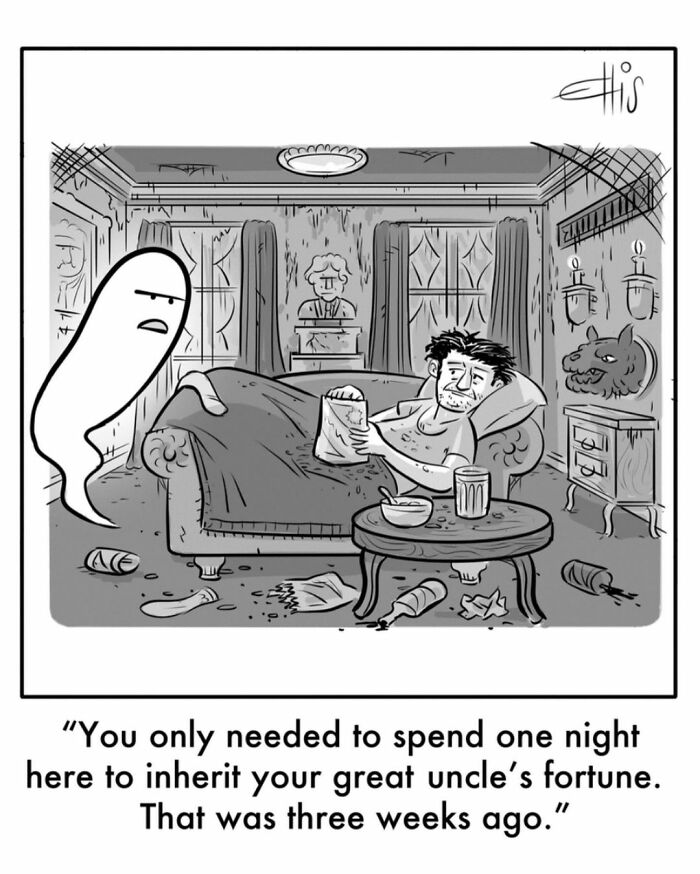 Funny One-Panel Comics By Ellis Rosen With A Sudden Twist