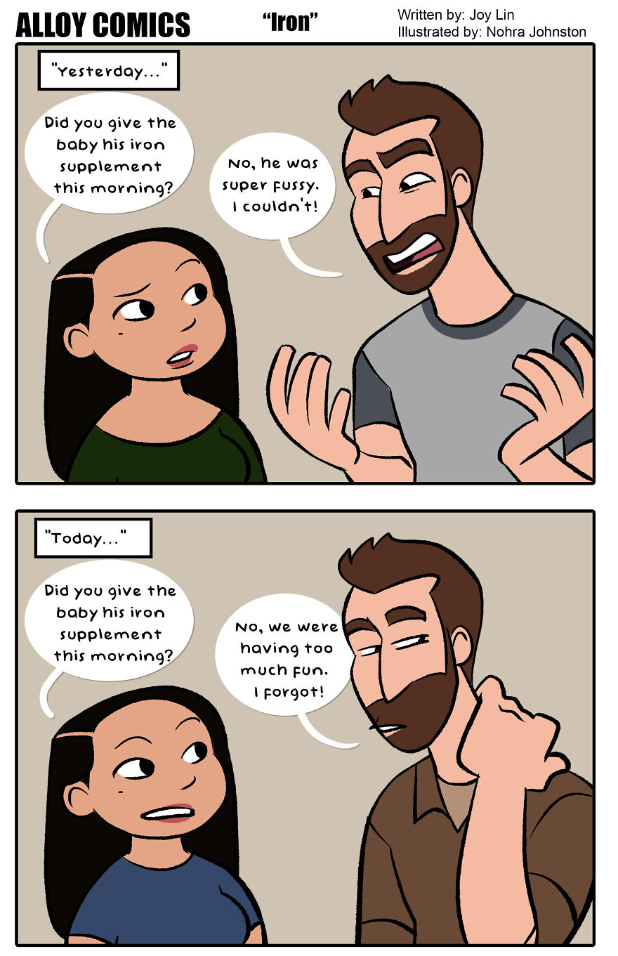 Here Are Some More Honest Comics About Raising My Toddler With Hubby