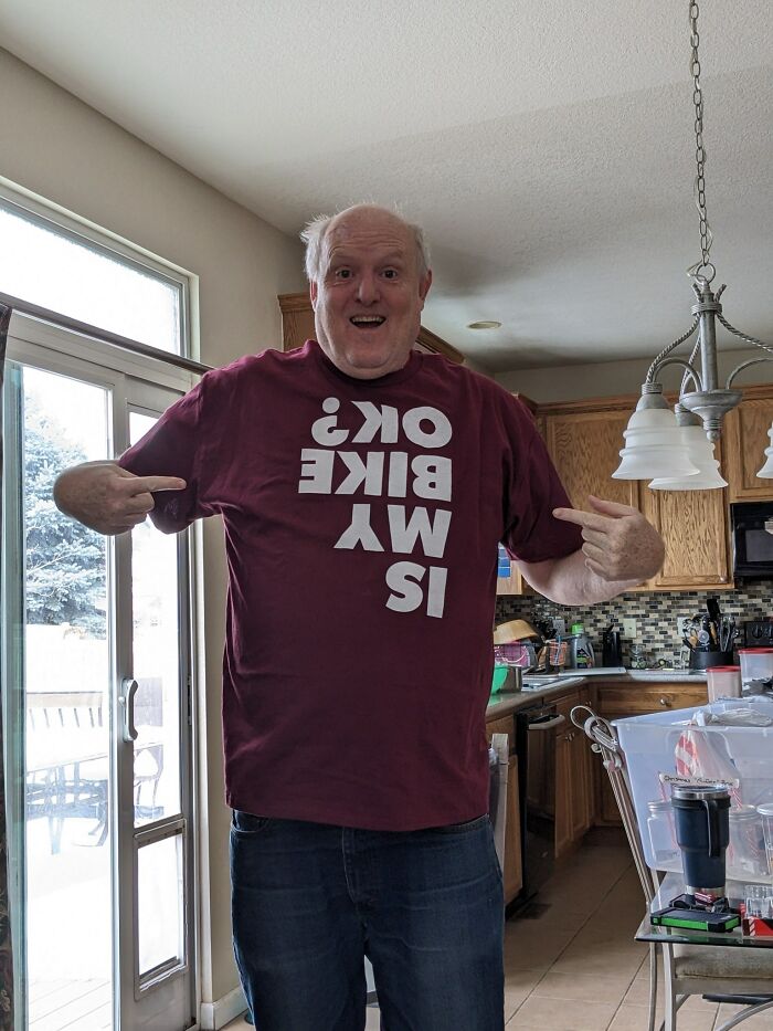 My Mom Got This For My Dad After He Crashed His Bike For The Third Time This Year