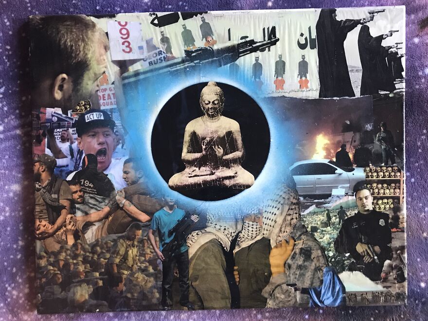 I Upcycle Canvases, Cut Up Magazines, And Use Paints To Make My Art (20 Pics)