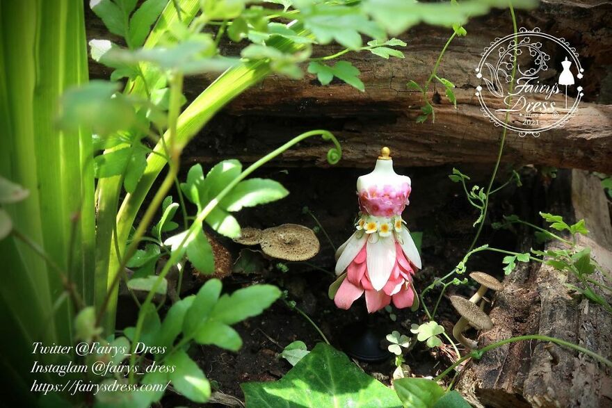Japanese Artist Makes Delicate And Beautiful "Fairy Dresses"