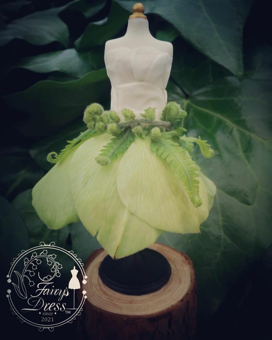 Japanese Artist Makes Delicate And Beautiful "Fairy Dresses"