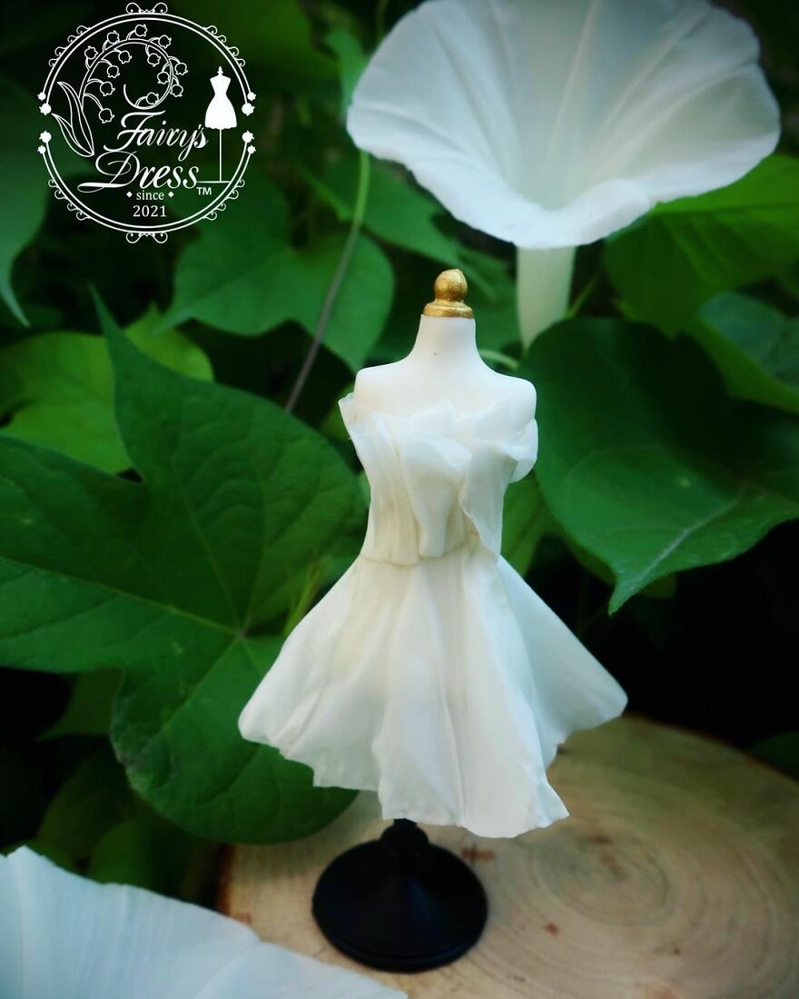 Japanese Artist Makes Delicate And Beautiful "Fairy Dresses"