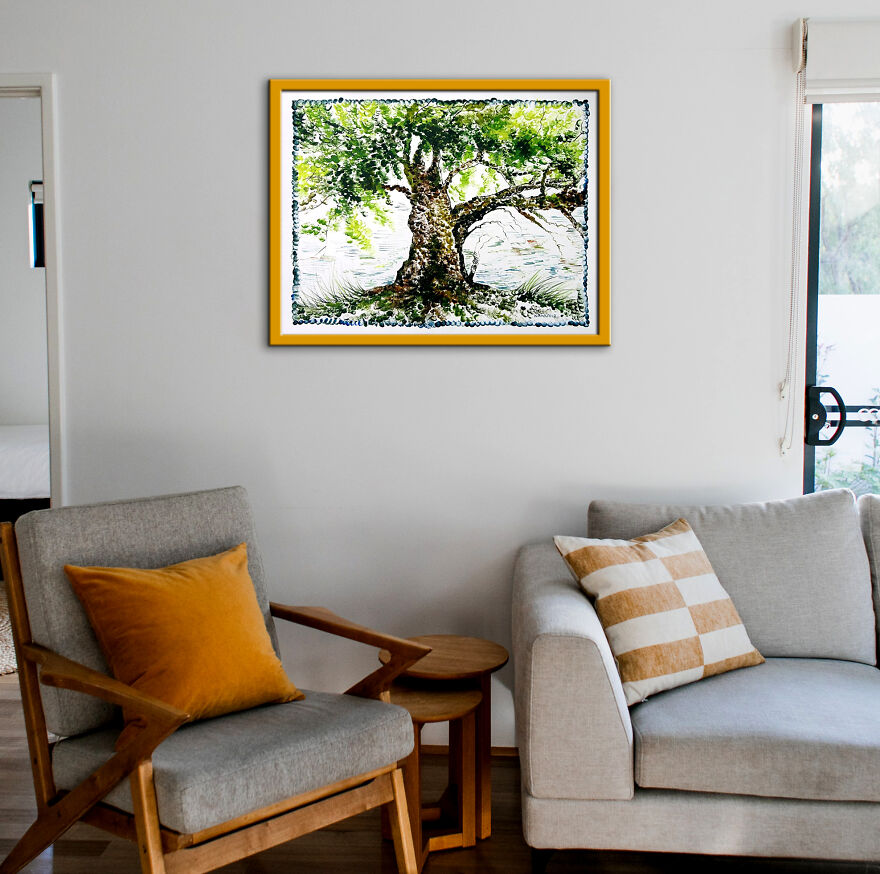 Nature Handmade Paintings Mixed Media On Paper By Kankana Pal Nature Handmade Paintings Mixed Media On Paper By Kankana Pal